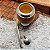 Cuia coquinho uruguaio + bomba inox com ouro 24k - Imagem 1