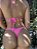 Conjunto Biquíni Tipo Fita Rosa neon - Imagem 3