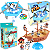 Kit com 2 Brinquedos Equilíbrio O Mar Tá Bravo Navio Pirata Infantil + Quebra Gelo Pinguim - Imagem 1