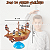 Kit com 2 Brinquedos Equilíbrio O Mar Tá Bravo Navio Pirata Infantil + Quebra Gelo Pinguim - Imagem 10