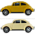 Kit 3 Carrinhos Miniatura Fusca Infantil Colecionavel Menino Sortidos - Imagem 7