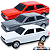 Kit 3 Carrinhos Clássico Antigo Gol Quadrado Volkswagen Miniatura Colecionável Menino - Imagem 1