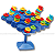 Jogo Equilibrando Discos Arvore de Sombreros Brinquedos Infantis - Imagem 6