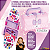 Maquiagem Infantil Maleta De Sombras Gloss Charm Chic Fenzza Cor Rosa Lilás Envio Imediato - Imagem 4