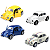 Kit 4 Carrinhos De Ferro Metal Fusca Clássico Miniatura Coleção Decoração Fricção - Imagem 4