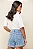 T-Shirt Estampada Ampla Algodao Mamo Off White - Imagem 2