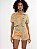 Shorts Hot Pants Jeans Flor de Lis Animal Print - Imagem 3