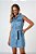 Vestido Mini com Cinto Flor de Lis Jeans - Imagem 3