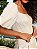 Top Cropped Justo Manga Balone Flor de Lis Prata - Imagem 3