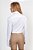 Camisa Cropped Justa Flor de Lis Branco - Imagem 2