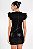 Vestido Solto Curto Flor de Lis Preto - Imagem 2