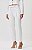 Calça Carrot Risca de Giz Flor de Lis Off White - Imagem 1