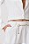 Calça Carrot Risca de Giz Flor de Lis Off White - Imagem 4
