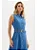 Vestido Midi com Cinto Flor de Lis Jeans - Imagem 4