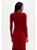 Vestido Midi Solto Malha Canelado Flor de Lis - Imagem 3