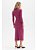 Vestido Justo Manga Longa Maxi Midi Flor de Lis - Imagem 3