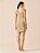 Vestido Curto Nervura Lurex Dimy Dourado - Imagem 2