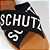 Sandália Rasteira Flat de X Schutz Logo Preta - Imagem 4