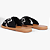 Sandália Rasteira Flat de X Schutz Logo Preta - Imagem 2