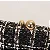 Bolsa Clutch Media Tweed Preto - Imagem 4