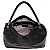 Bolsa Hobo Grande Com Alça Trancada Role WJ Preto - Imagem 2