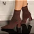 Bota Cano Curto Knit 7cm WJ - Imagem 5