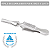Pinça De Aço Inoxidável Cirúrgico 01 Unid - ABC Instrumento - Imagem 3