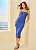 Vestido Midi Slim Com Detalhe No Decote Open ! - Imagem 6