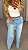 Calça Jeans Wide Leg Bolso Frontal ! - Imagem 5
