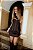 Conj. Couro P.U Textura 3D Corset Alongado TQC/Saia 5 Estrelas ! - Imagem 13