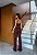 Conj. Sued Pérolas Cropped Corset/Calça Flare ! - Imagem 6