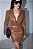 Conj. Couro PU Cropped Blazer/Cinto/Saia ! - Imagem 3