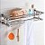 Organizador Prateleira Banheiro Cozinha Inox Porta Tempero Condimentos Shampoo Condicionador Gancho Toalha Utensilios - Imagem 8