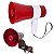 Megafone Alto Falante Gravador de Voz Sirene Cartao SD Bateria Recarregavel Microfone Potente Portatil - Imagem 1