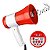 Megafone Alto Falante Gravador de Voz Sirene Cartao SD Bateria Recarregavel Microfone Potente Portatil - Imagem 2