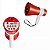 Megafone Alto Falante Gravador de Voz Sirene Cartao SD Bateria Recarregavel Microfone Potente Portatil - Imagem 7