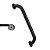 Alça de Apoio 40cm Preto Fosco Barra Inox Acessibilidade Deficiente Cadeirante Banheiro Box Parede Idoso - Imagem 5