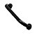 Alça de Apoio 40cm Preto Fosco Barra Inox Acessibilidade Deficiente Cadeirante Banheiro Box Parede Idoso - Imagem 1