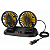 Ventilador Automotivo 12v Duplo Com Ajuste P/ Carro Van - Imagem 1