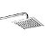 Chuveiro Ducha Inox Quadrado 20x20 Cromado para Banheiro e Piscina - Imagem 1