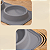 Comedouro Bebedouro Tapete 2 em 1 Silicone Dobrável Pet Cão Gato - Imagem 2