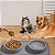 Comedouro Bebedouro Tapete 2 em 1 Silicone Dobrável Pet Cão Gato - Imagem 1