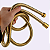 Engate Mangueira Flexível Banheiro 150Cm Dourado Inox Luxo - Imagem 7