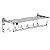 Toalheiro Varal Inox Dobravel Prateleira Suporte Gancho Luxo - Imagem 5