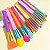 Kit Com 15 Pincéis De Maquiagem Profissional Pincel Colorido - Imagem 8