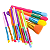 Kit Com 15 Pincéis De Maquiagem Profissional Pincel Colorido - Imagem 6