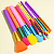 Kit Com 15 Pincéis De Maquiagem Profissional Pincel Colorido - Imagem 5