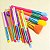 Kit Com 15 Pincéis De Maquiagem Profissional Pincel Colorido - Imagem 7