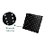 Ducha Chuveiro Inox Quadrado Slim 20X20 Preto Fosco Parede - Imagem 6