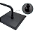 Ducha Chuveiro Inox Quadrado Slim 20X20 Preto Fosco Parede - Imagem 3